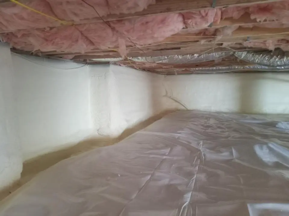 Crawl space encapsulation with closed-cell spray foam for Attic Insulation in Tega Cay